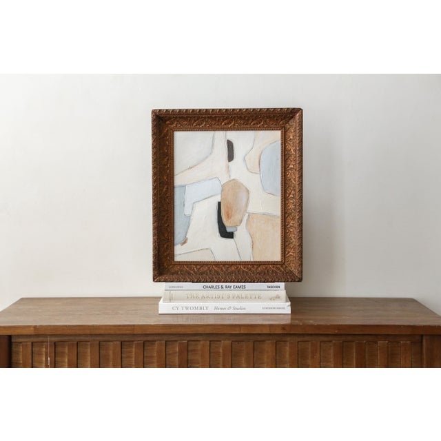 Original Framed Abstract Painting in Antique Gold Frame For Sale - Image 15 of 15