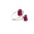 Natural Dual Ruby Diamond Ring 6.5 14k W Gold 5.02 TCW Certified For Sale In New York - Image 6 of 12
