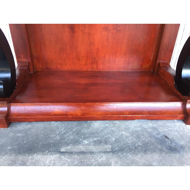 Late 19th Century Low Pair of Console Tables or Nightstands in Mahogany For Sale - Image 14 of 18