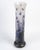 DAUM NANCY Large cylindrical vase with a flared neck and circular pedestal, made of double-walled glass with acid-etched...