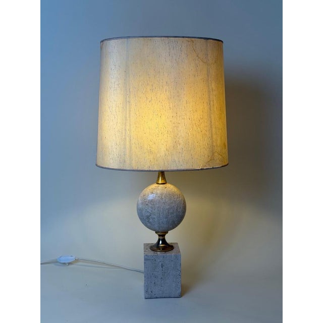 Travertine Table Lamps by Philippe Barbier for Maison Barbier, 1960s, Set of 2 For Sale - Image 18 of 18