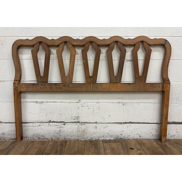 Vintage Full Size French Provincial Style Headboard For Sale - Image 9 of 10