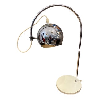 Vintage Chrome Swivel Desk Lamp, 1960s For Sale