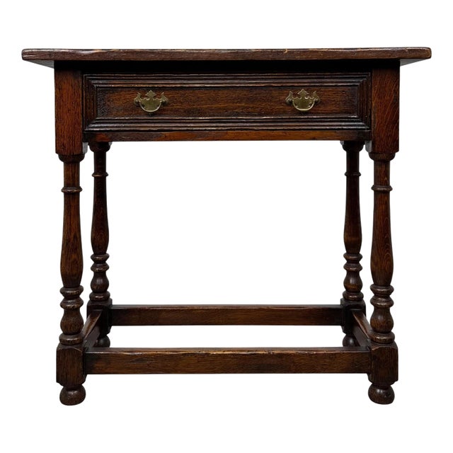 Antique 20th Century Oak Side Table For Sale