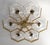 Not Yet Made - Made To Order 21st Century Hive Polished Brass Clear Murano Flush Mount by Fabio LTD For Sale - Image 5 of 8
