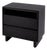 Halmstad 24 in. W Wood Panel 2 Drawer Nightstand with Soft-Closing Drawers, Black For Sale