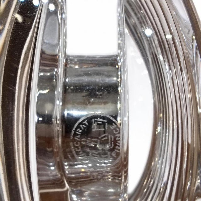 Large Lalande Table Clock from Baccarat For Sale - Image 6 of 9
