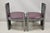 Postmodern Late 20th Century Vintage Postmodern Art Deco Purple and Gray Lacquer Game Chairs - A Pair For Sale - Image 3 of 12