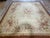 French 1850s Ivory Ground Floral Medallion Antique French Aubusson Flatweave Wool Rug For Sale - Image 3 of 8