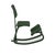 Variable Plus Monochrome Kneeling Chair in Wooden and Green Fabric from Varier For Sale - Image 9 of 12