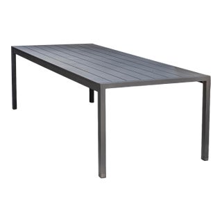 Vintage Restoration Hardware Outdoor Aluminum Table For Sale