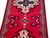 Long Rectangular Red Geometric Medallion Graphic Wool Rug Carpet Runner For Sale - Image 13 of 13