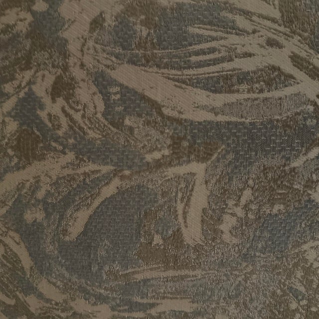 Handcrafted decorative pillow case. Double sided, platinum blue, silver, off white abstract pattern, 16”X16”Invisible...