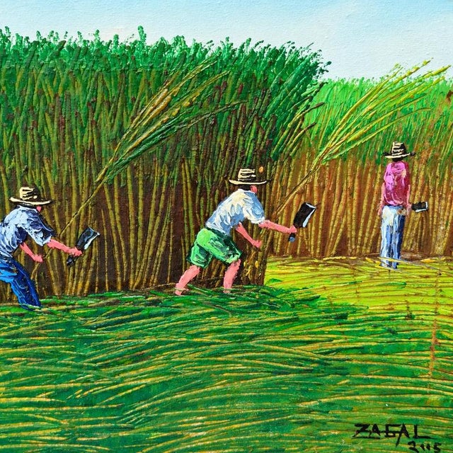 Zagal, Sugarcane Cutting I, Canvas For Sale - Image 5 of 7
