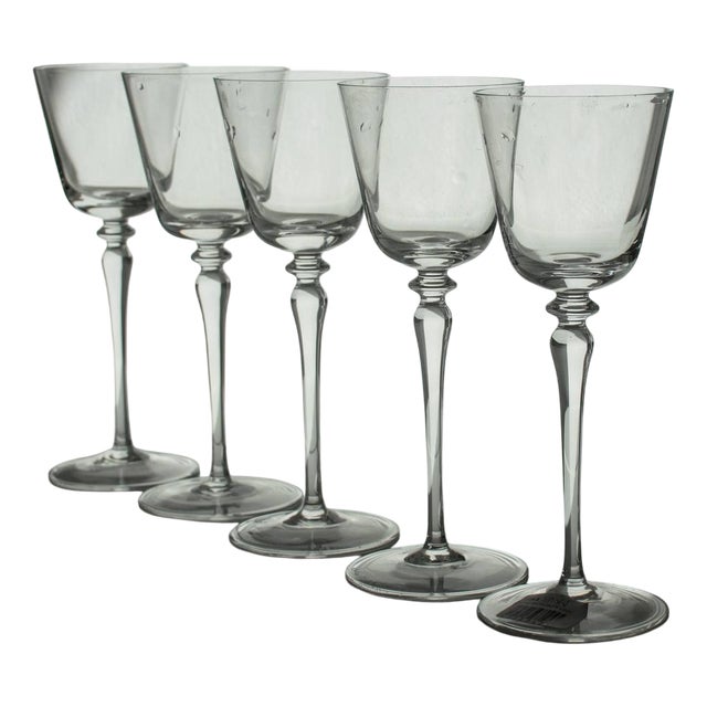 Murano Crystal Glasses by Carlo Moretti, Set of 4 For Sale