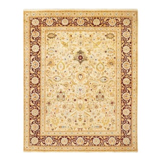 Mogul Collection Hand-Knotted Area Rug - Ivory 8' 2" x 10' 2" For Sale