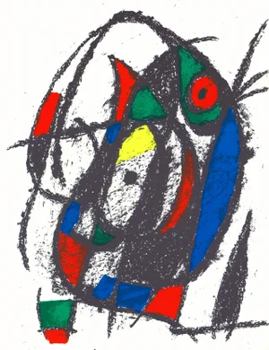 Joan Miró "Lithograph Iv" 1975 Lithograph