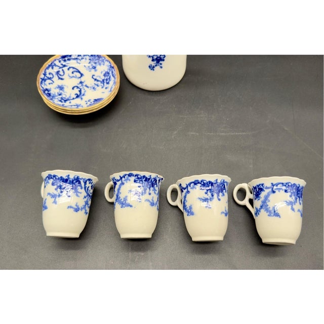 1892 Cauldon England Chocolate Pot Set For Sale - Image 4 of 14