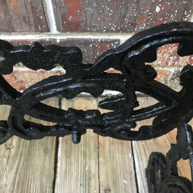 Early 20th Century Antique Victorian Cast Iron Planter For Sale - Image 5 of 14