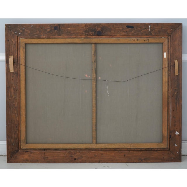 w.jenkins Artist Signed Large Floral Still Life Painting on Canvas For Sale - Image 12 of 12