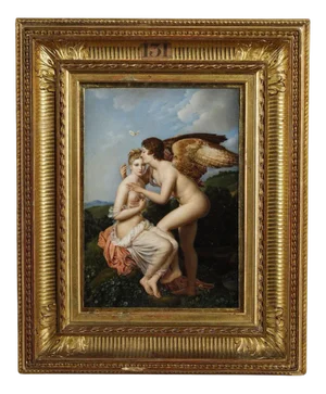 J. Barret du Coudert, Psyche and Love After François Gérard, 1859, Framed