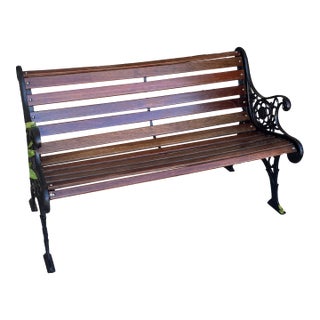 Vintage Victorian Style Bench For Sale