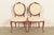 A gorgeous pair of French Provincial Louis XV style side chairs or dining chairs In the manner of Karges Furniture USA,...