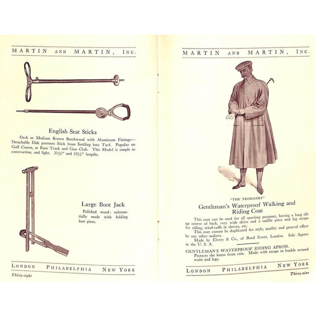 "Martin & Martin, Inc. Makers and Importers of High Grade Saddlery and Leather Goods" 1920 For Sale - Image 12 of 18