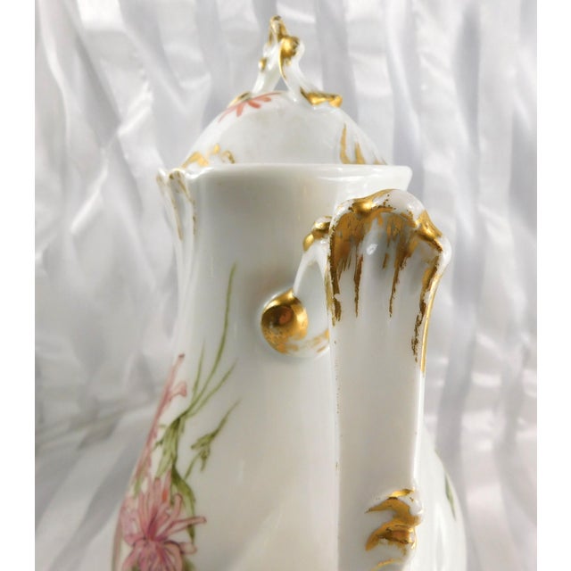 Late 18th Century Dated Jean Pouyat Limoges Chocolate Pot Teapot For Sale - Image 4 of 15