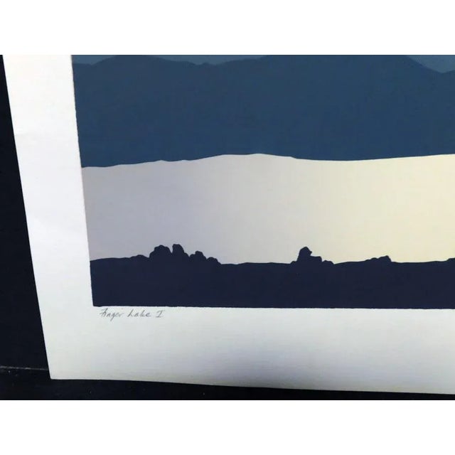 Impressionist Jim Boutwell "Finger Lake I" Hand Signed Art Serigraph Print For Sale - Image 3 of 5
