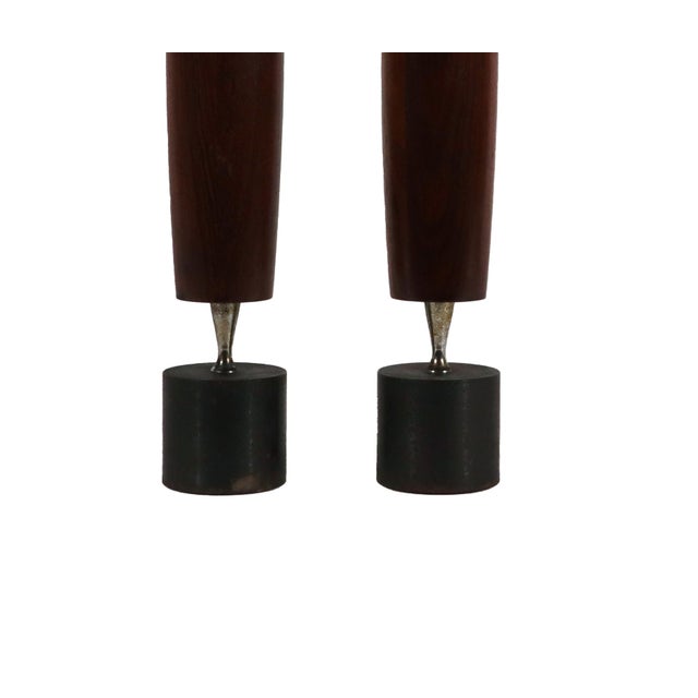 Ronson Varaflame Rosewood Mid-Century Modern Gas Candle, a Pair 1964 Ronson, United States This pair of Ronson Varaflame...
