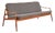 Teak Sofa with Cane Webbing, 400 Series by Hartmut Lohmeyer for Wilkhahn, Germany, 1960s For Sale