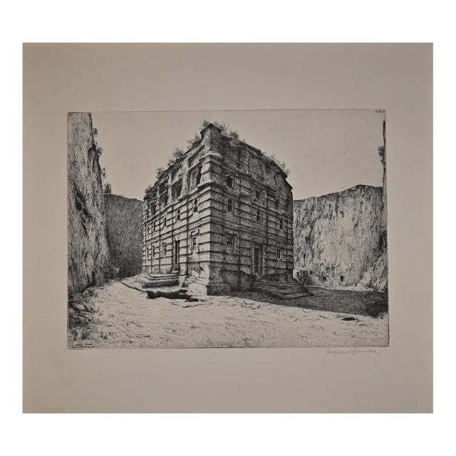 Lino Bianchi Barriviera, Lalibela, Etching, 1939 For Sale