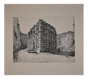 Lino Bianchi Barriviera, Lalibela, Etching, 1939