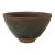 Chinese Jianye Clay Metallic Bronze Black Glaze Decor Bowl Display Art For Sale