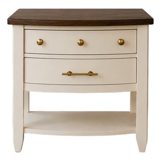 Restored Vintage Broyhill Nightstand | Custom Designer Bedside Table For Sale