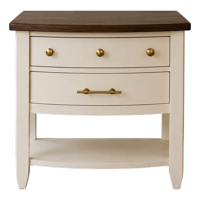 Restored Vintage Broyhill Nightstand | Custom Designer Bedside Table For Sale