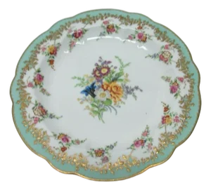 1980s Chelsea House Decorative Floral Design Dining Plate Asian Inspired Yellow
