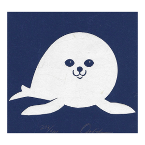 1970s James Omohundro Seal Serigraph