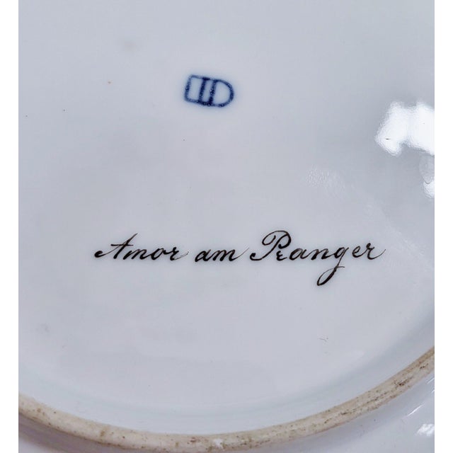 Austrian 19th C Allegorical Putti Royal Vienna Porcelain Plate by Schrott For Sale - Image 12 of 12