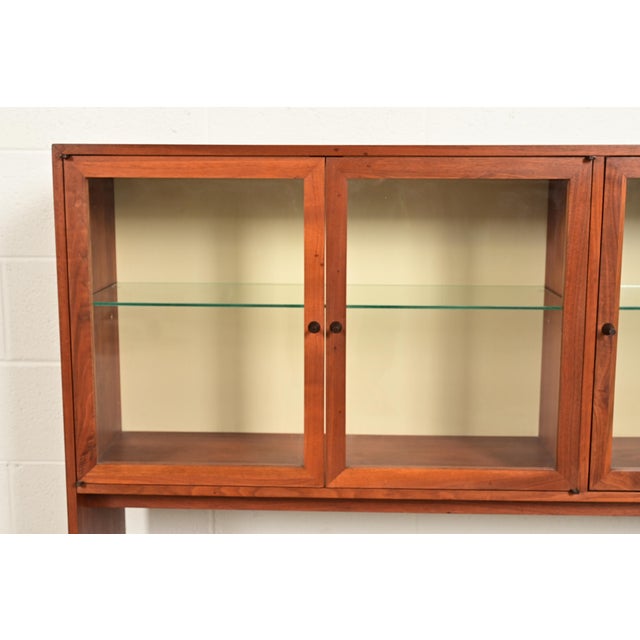 Wood Kipp Stewart for Calvin Furniture Mid-Century Modern Walnut Bookcase Cabinet, 1960s For Sale - Image 7 of 14