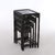Set of 4 Antique Chinese Floral & Figural Carved Hardwood Nesting Tables For Sale - Image 10 of 13