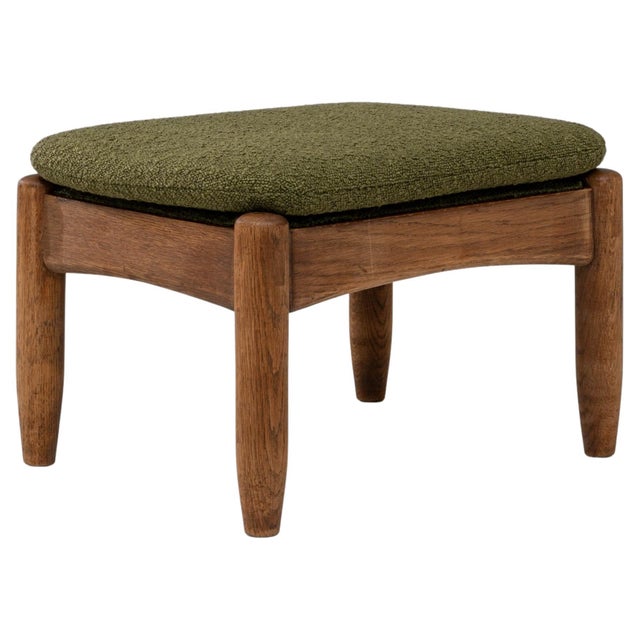 20th Century French Wooden Upholstered Ottoman For Sale - Image 15 of 18