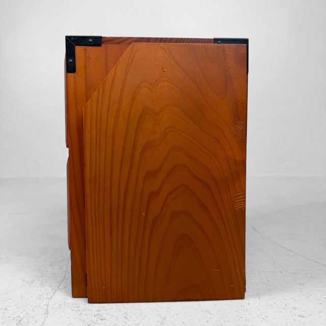 Small Japanese Desk Cabinet with Extendable Bookend, 1980s For Sale - Image 9 of 10