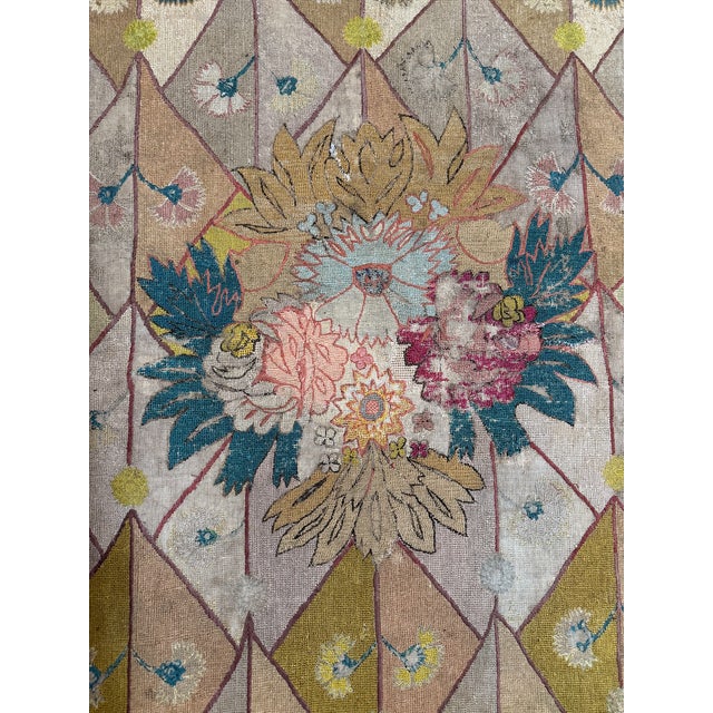 17th Century 17th Century Antique Italian Florentine Tapestry With Central Flower Bouquet For Sale - Image 5 of 10