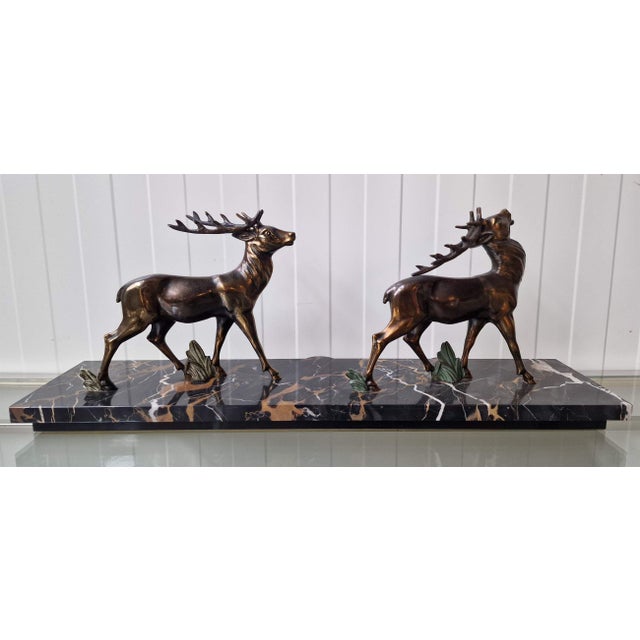 Deer Figurine in Brass For Sale - Image 3 of 6