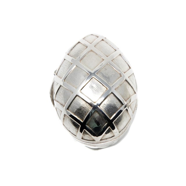 Sterling Silver Decorative Egg For Sale - Image 10 of 10