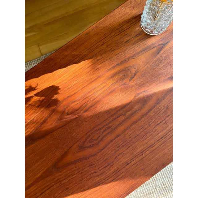 Large Wooden Coffee Table with Shelf by Ludvig Pontoppidan, Denmark, 1960s For Sale - Image 13 of 17