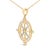 Haus of Brilliance 14K Yellow Gold Plated Sterling Silver 3/4 Cttw Diamond Compass Medallion Pendant Necklace For Sale - Image 4 of 5