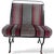 Vintage Industrial Bench with Racing Stripe Upholstery For Sale - Image 6 of 9